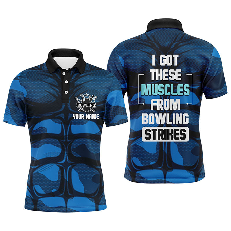 Personalised Short Sleeve Bowling Polo Shirt for Men N60