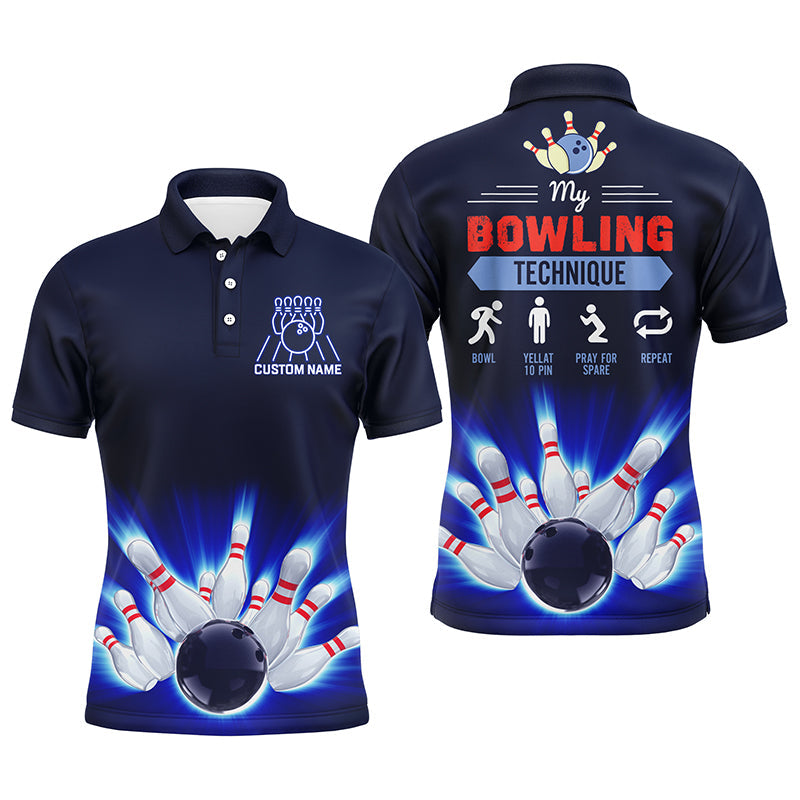 Men's Personalised Bowling Polo Shirt N87