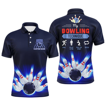 Men's Personalised Bowling Polo Shirt N87