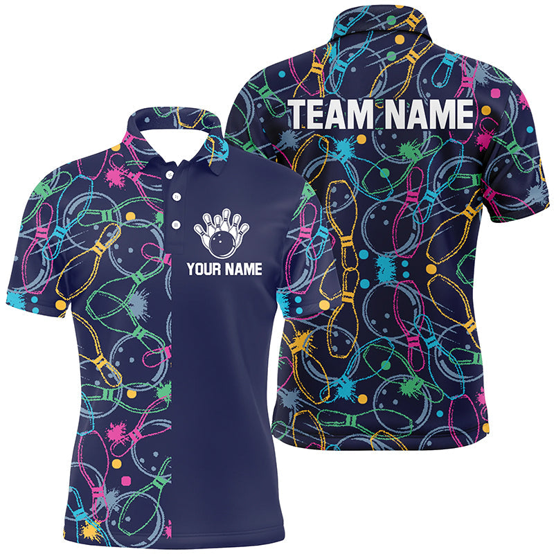Men's Bowling Polo Shirts - Custom Team Jerseys T133