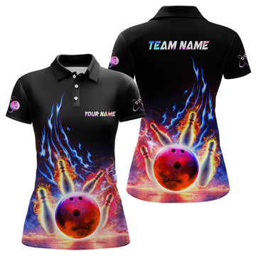 Women's Custom Bowling Shirt - Energy Art Team Jersey Y0066