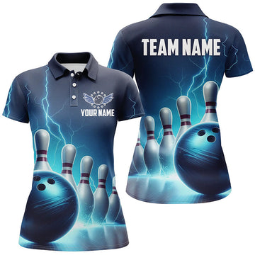 Women's Blue Thunder Bowling Polo Shirt I5395