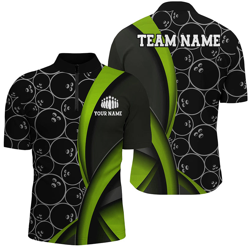 Custom Green Bowling Team Shirts for Men & Women I6498