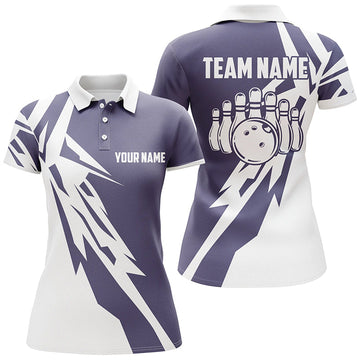 Personalised Blue Women's Bowling Team Jerseys I5522