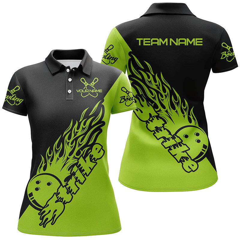 Women's Green Bowling Team Shirts I5175