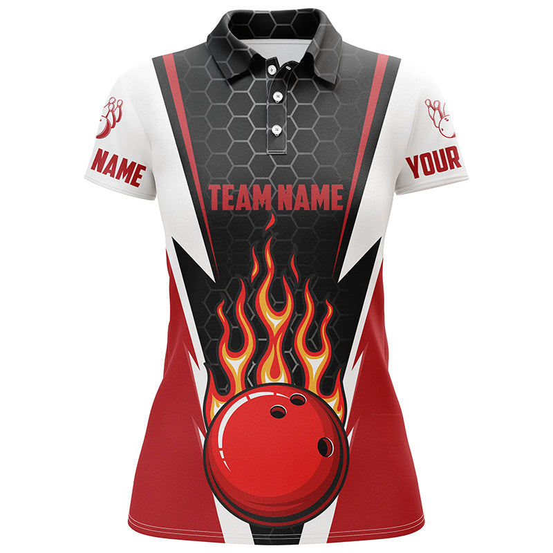 Women's Custom Bowling Shirts - Team Name & Strike Design I4967