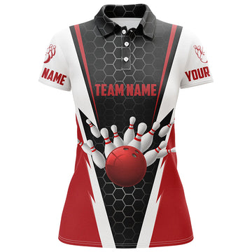 Women's Custom Bowling Shirts - Team Name & Strike Design I4968