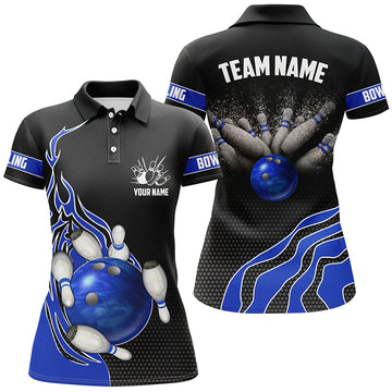 Blue Flame Women's Bowling Polo Shirt I5217