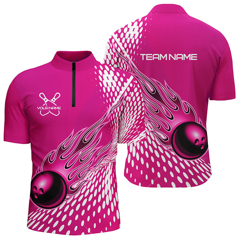 Personalised Flame Bowling Shirts for Men & Women I4978