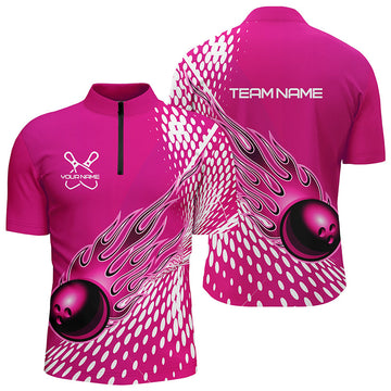 Personalised Flame Bowling Shirts for Men & Women I4978