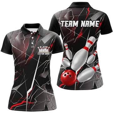 Red Thunder Custom Women's Bowling Jerseys I6466