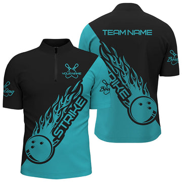 Custom Bowling Team Shirts - Unisex, Blue I4289