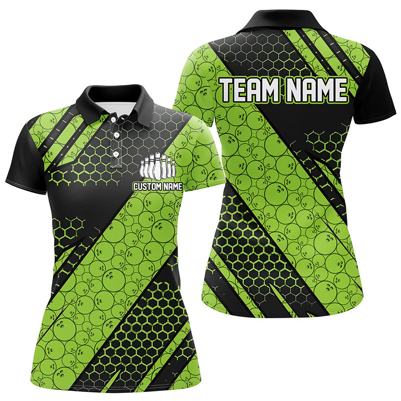 Custom Green Bowling Jerseys for Women I6475