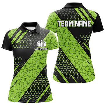 Custom Green Bowling Jerseys for Women I6475