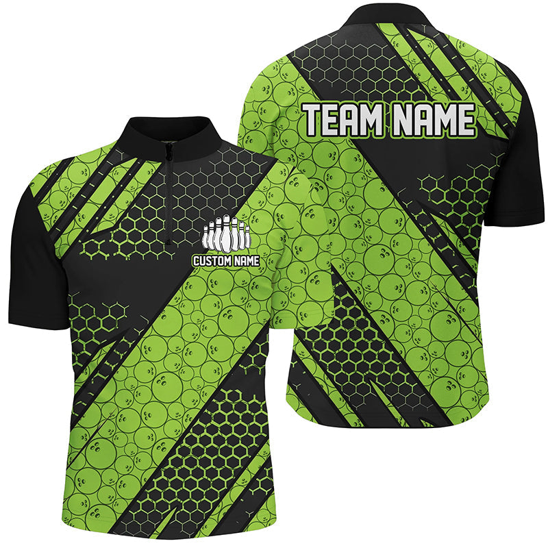 Custom Bowling Team Jerseys for Men & Women - Green I6475