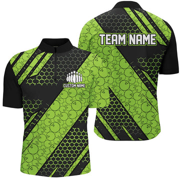 Custom Bowling Team Jerseys for Men & Women - Green I6475