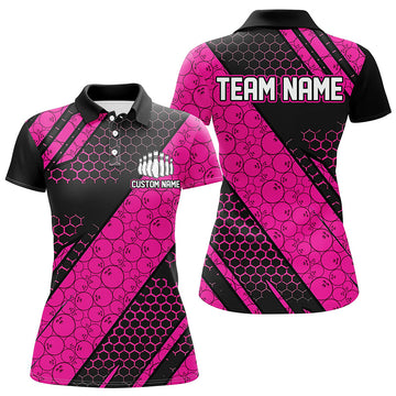 Custom Pink Bowling Jerseys for Women I6477