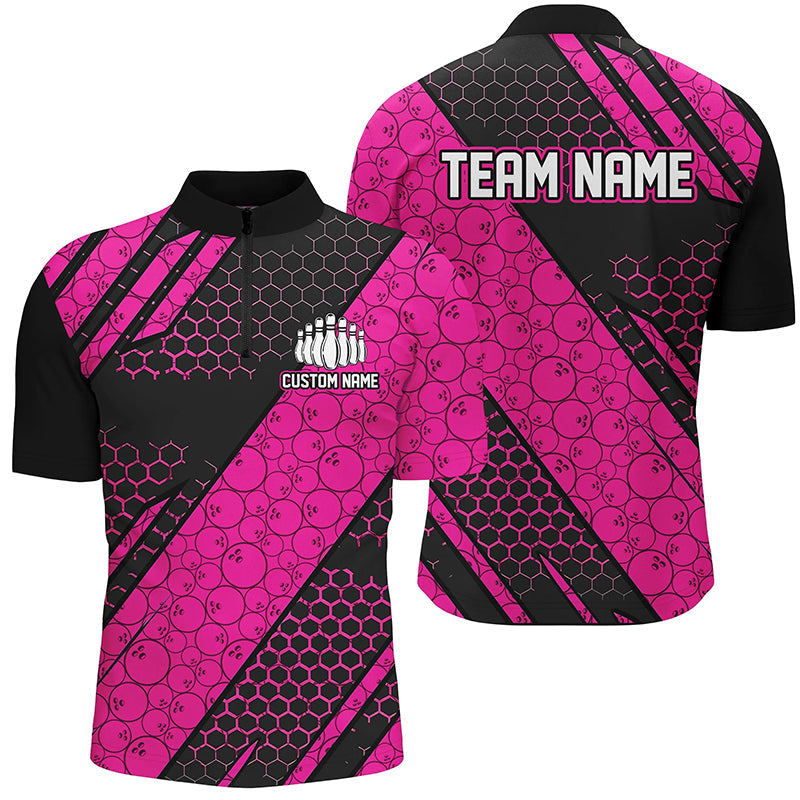 Custom Pink Bowling Jerseys for Men and Women I6477