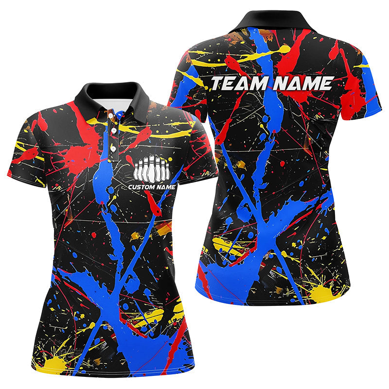 Custom Colourful Bowling Shirts for Women I6181