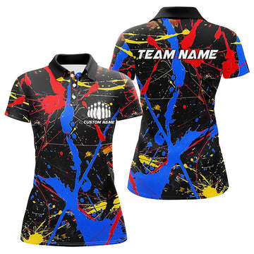 Custom Colourful Bowling Shirts for Women I6181