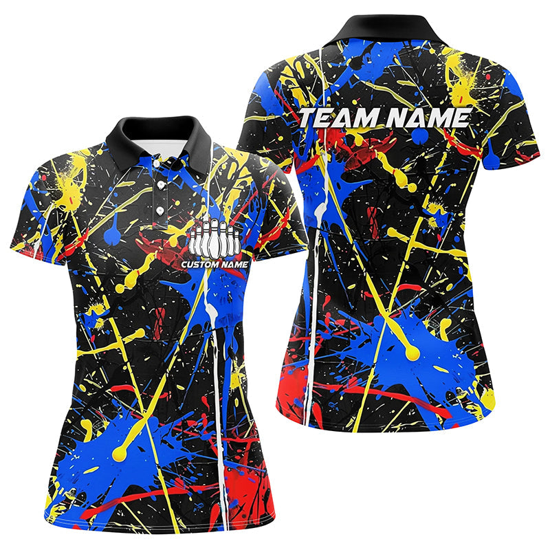 Custom Colourful Bowling Shirts for Women I6182