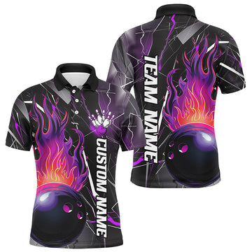 Custom Multi-Colour Flame Bowling Shirts for Men & Women I6576