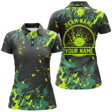 Women's Green Bowling Polo Shirt I5400