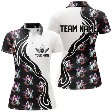 Personalised Colourful Women's Bowling Shirts I6946