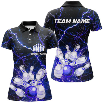 Blue Thunder Ladies Bowling Team Shirts I6176