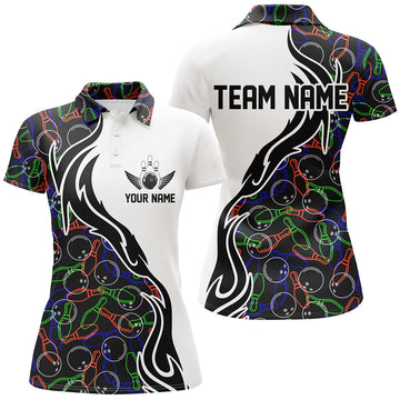 Women's Bowling Team Shirts - Custom Name, Patterned Jerseys I5485