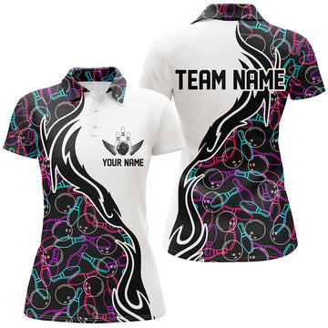 Women's Bowling Team Shirts - Custom Name, Patterned Jerseys I5486