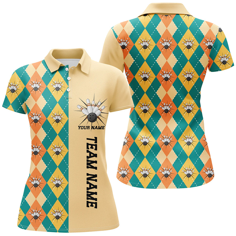 Personalised Vintage Bowling Shirt for Women - Fall Team Jersey I5483