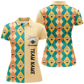 Personalised Vintage Bowling Shirt for Women - Fall Team Jersey I5483