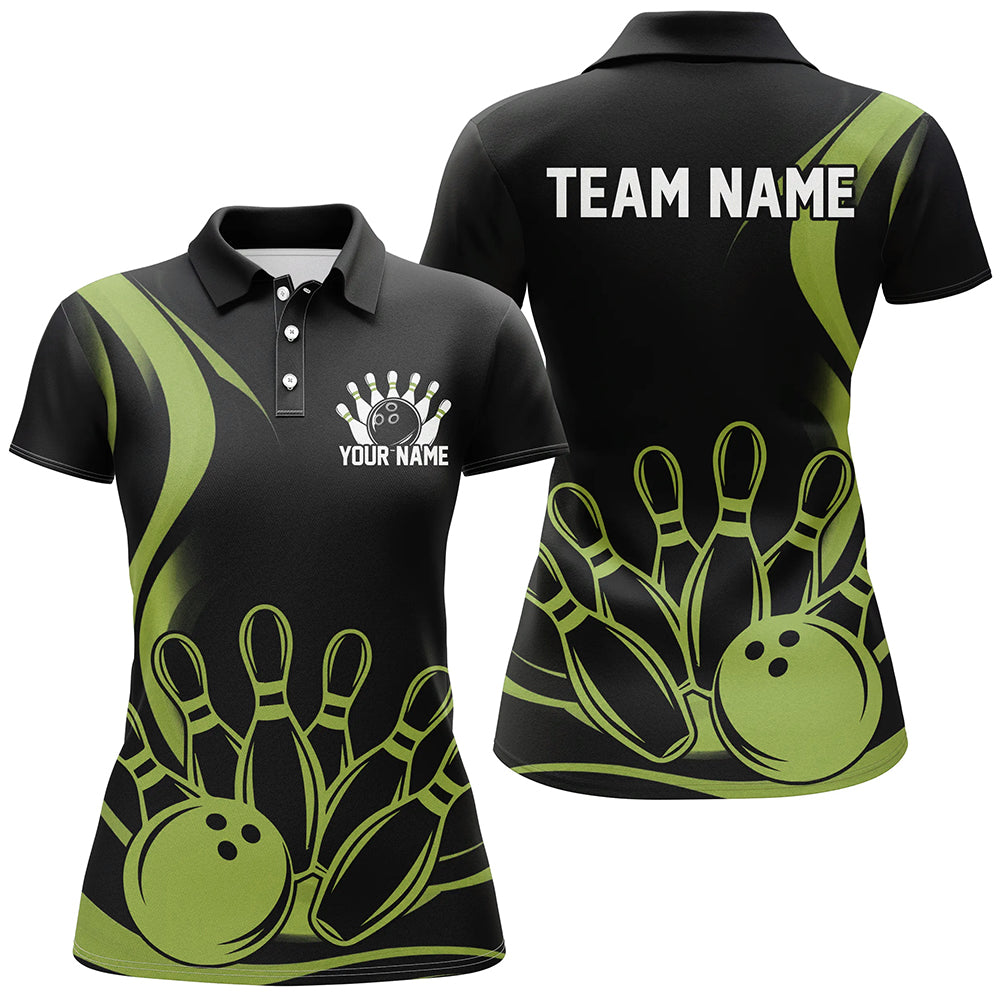 Vintage Ladies Bowling Shirt - Green I7272