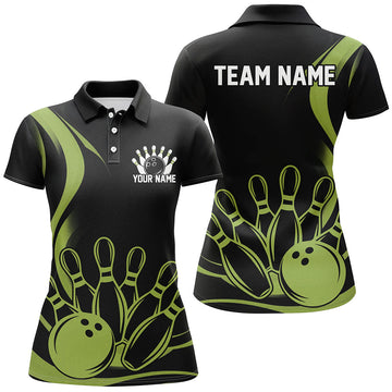 Vintage Ladies Bowling Shirt - Green I7272