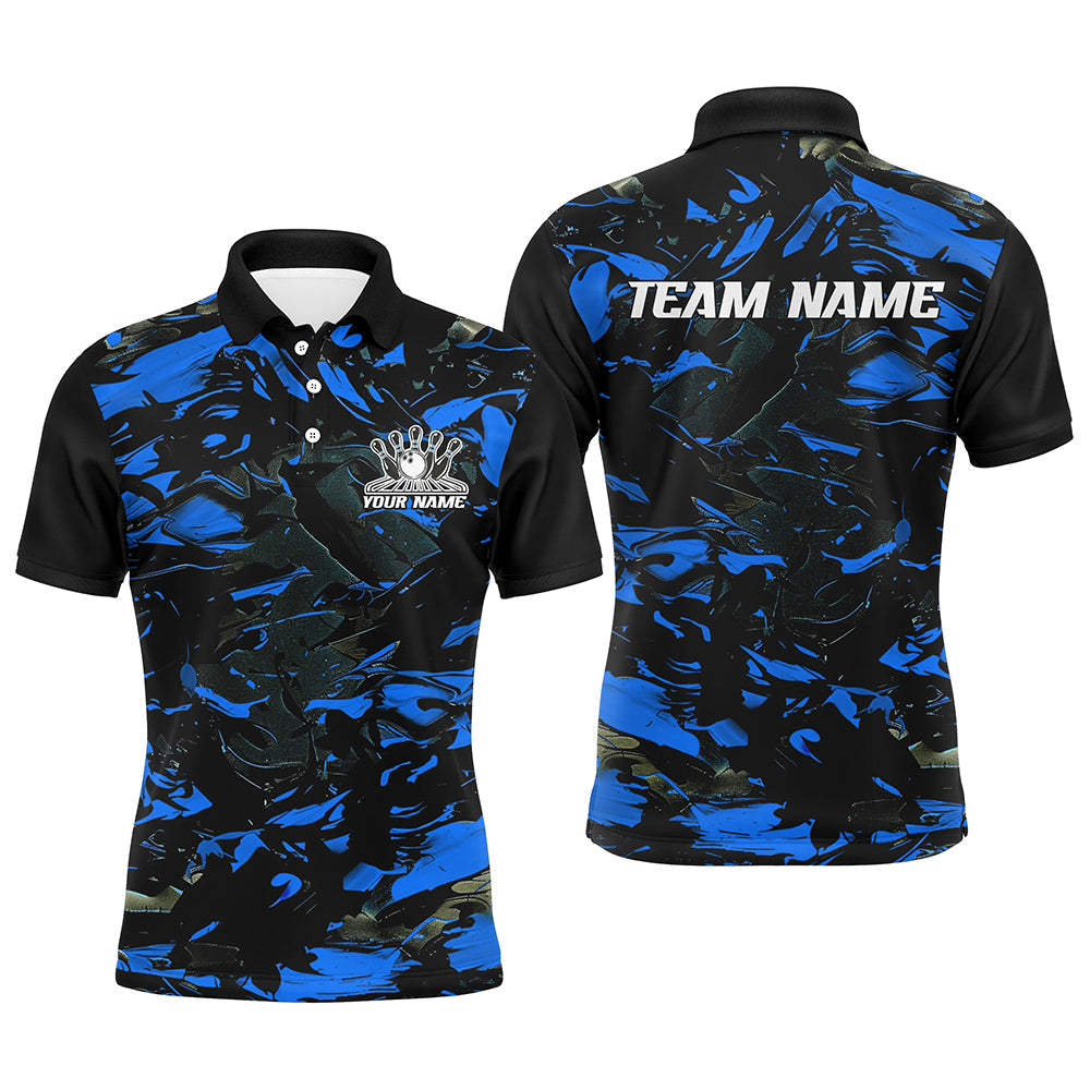 Custom Multi-Colour Camo Bowling Shirt for Men & Women I6568