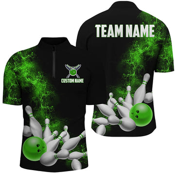 Unisex Strike Bowling Team Shirts - Kelly Green I6015