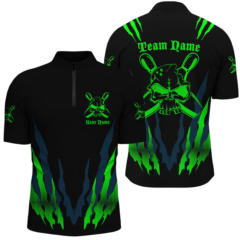 Custom Skull Bowling Team Shirts for Men & Women I3786