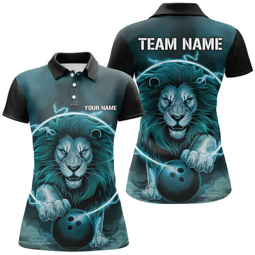 Women's Blue Lion Bowling Polo Shirt I6774
