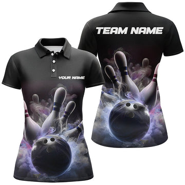 Women's Smoke Bowling Polo Shirts I5402