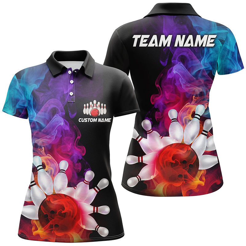 Women's Colourful Bowling Polo Shirts I5403