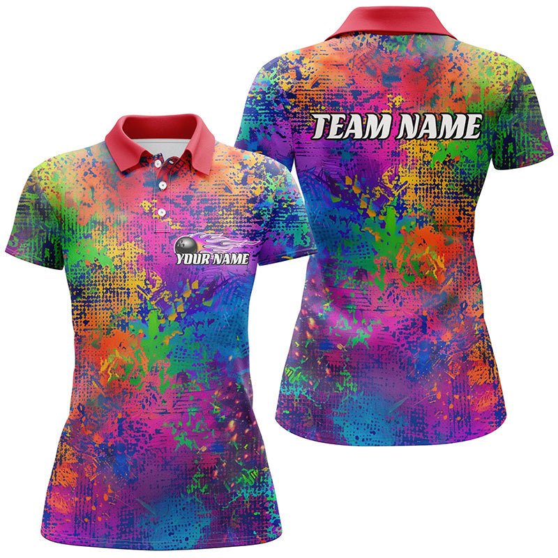Women's Pride Colourful Bowling Polo Shirt I6788