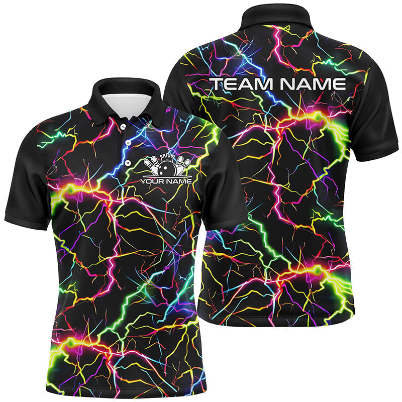 Men's Rainbow Bowling Polo Shirt I6792