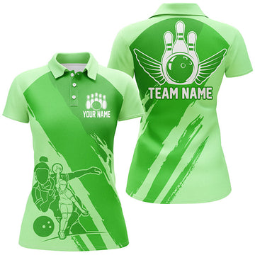 Women's Green Bowling Queen Team Jersey I4617
