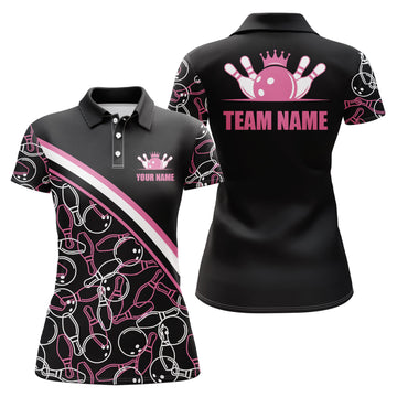 Women's Pink Bowling Queen Team Jerseys I4504