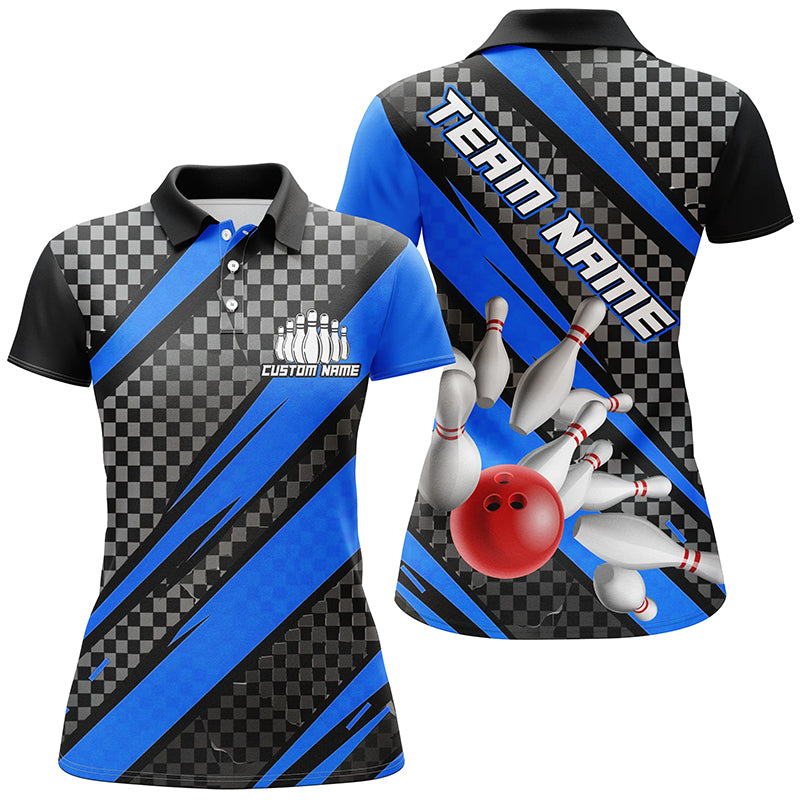 Women's Custom Bowling Team Shirt - Blue I6472