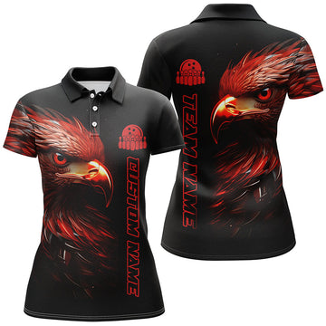 Red Eagle Women's Bowling Polo Shirts I5312