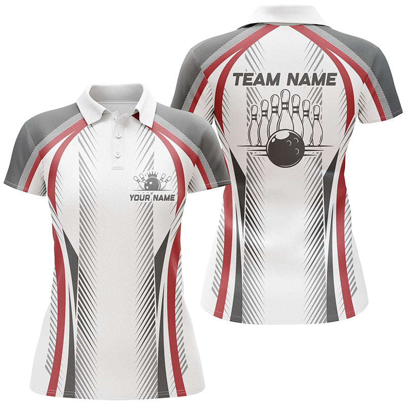 Personalised Red Bowling Shirts for Women I5475