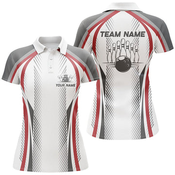 Personalised Red Bowling Shirts for Women I5475