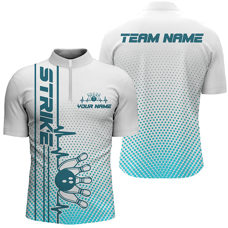 Custom Blue Bowling Shirts for Men and Women I5504